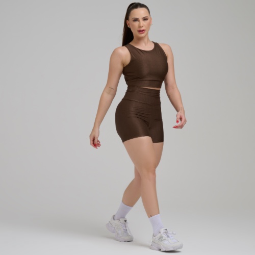 Conjunto de Short Canelado 40