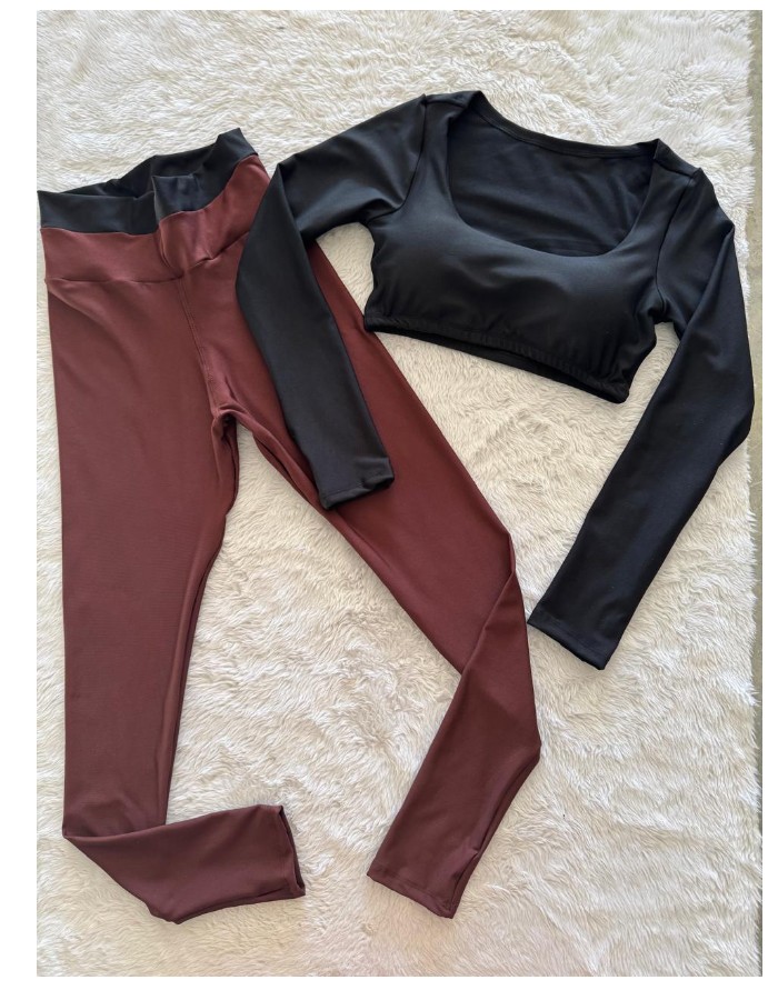 conjunto calça e top