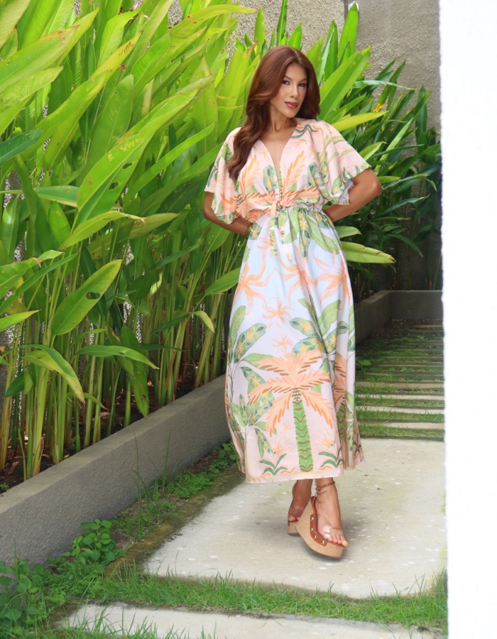 VESTIDO LONGO TECIDO FORWAY