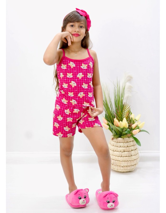 Babydoll dora infantil alça suede