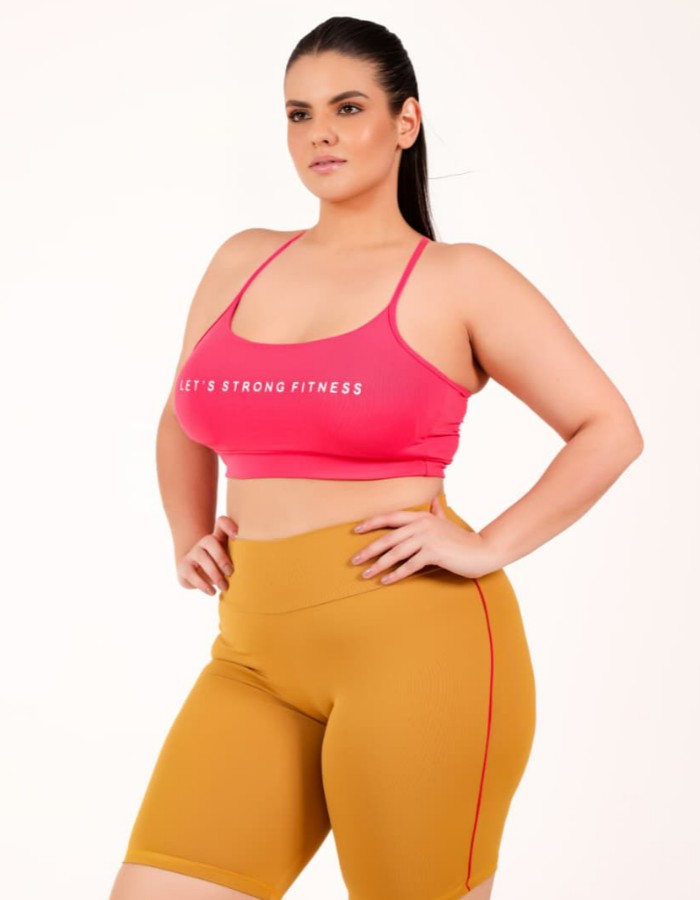 SHORT LONGO FRIZO PLUS EM POLIAMIDA