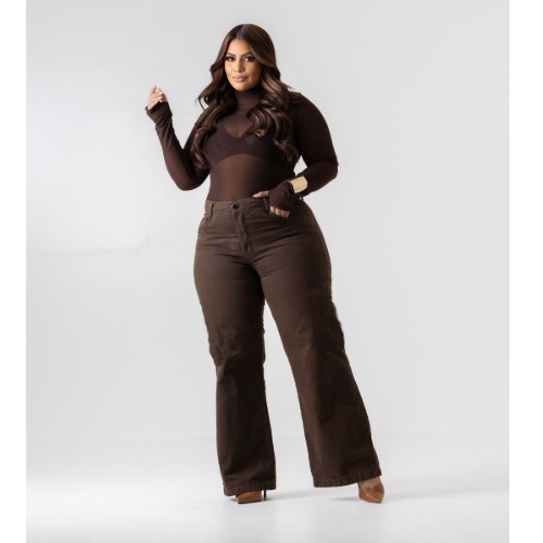 WID LEGG TRADICIONAL MARROM 100%