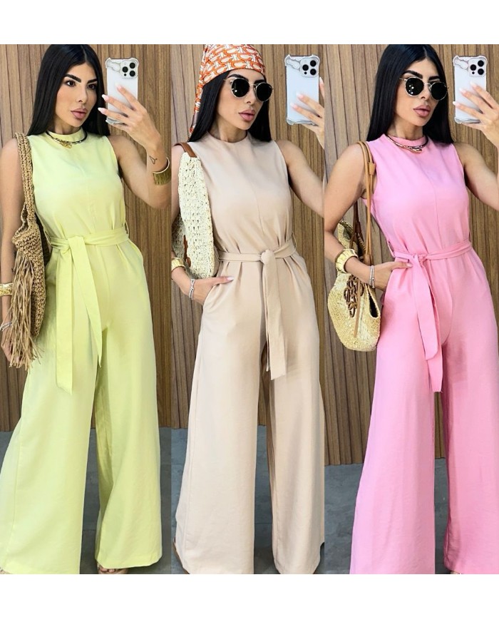 MACACÃO C/FAIXA TECIDO MARANTE 