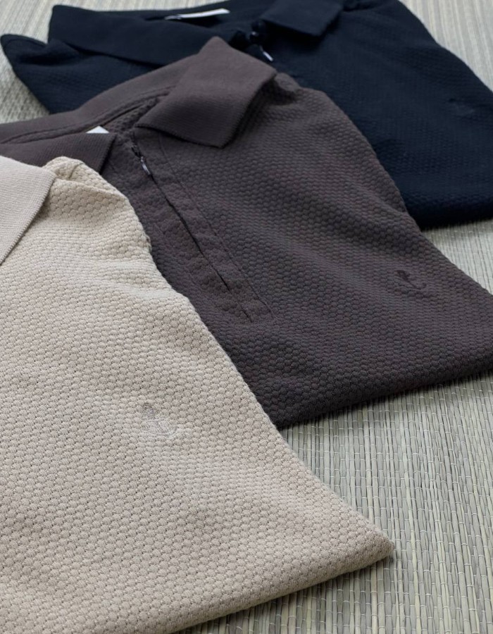 POLO ZÍPER TEXTURE