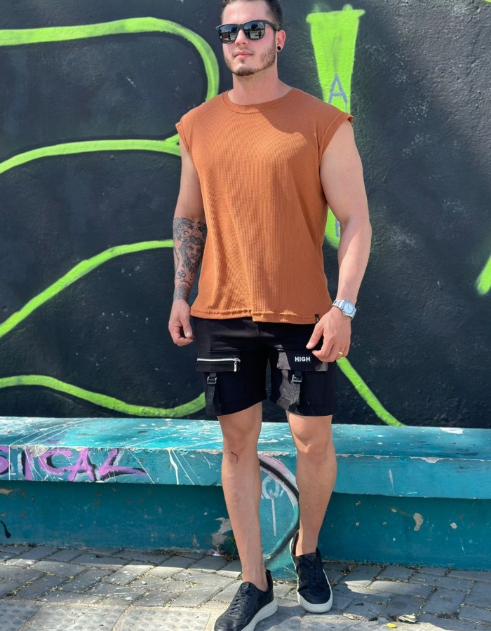 REGATA MACHÃO TEXTURIZADA