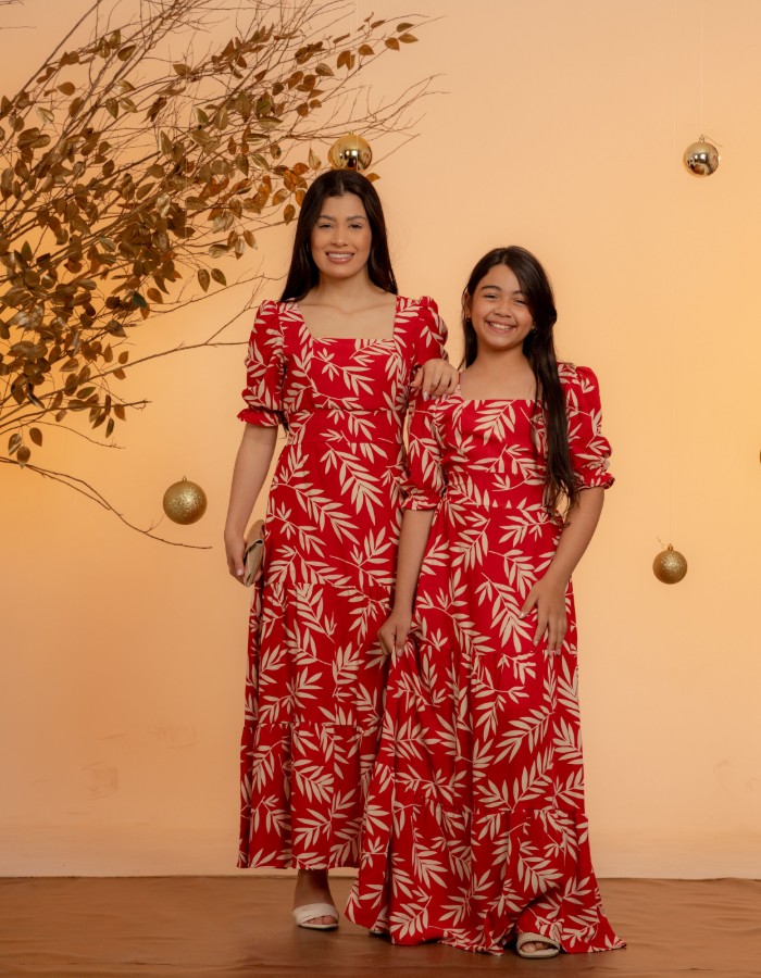 VESTIDO LONGO MANGA CURTA ( TEC. VISCOLINHO )