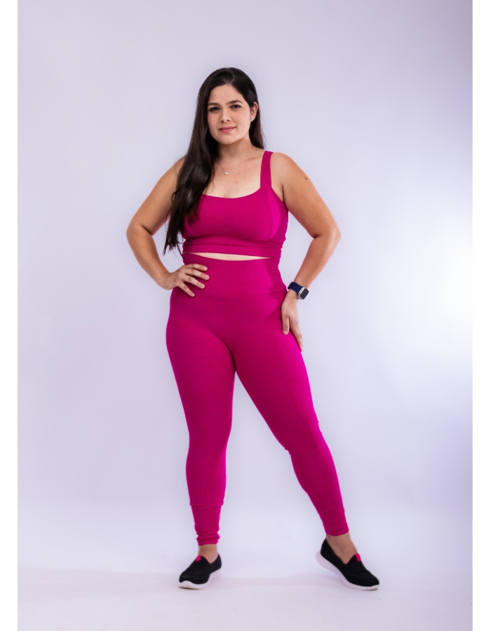 CONJ. CALÇA JACQUARD ROSSET/TOP ALÇAS LARGAS