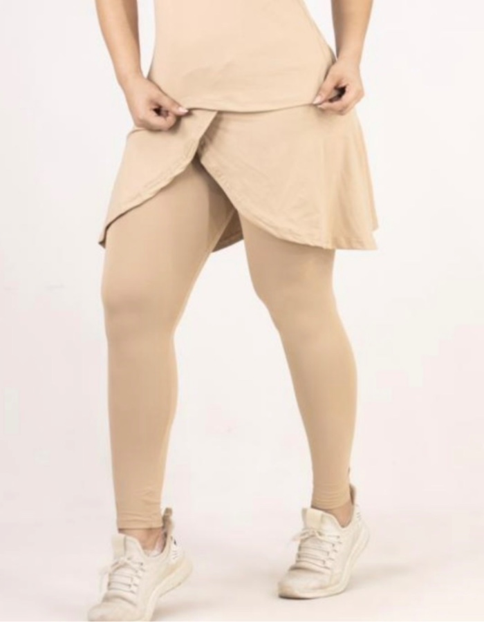 Legging com Saia Sobreposta (SOLICITE CORES ) 