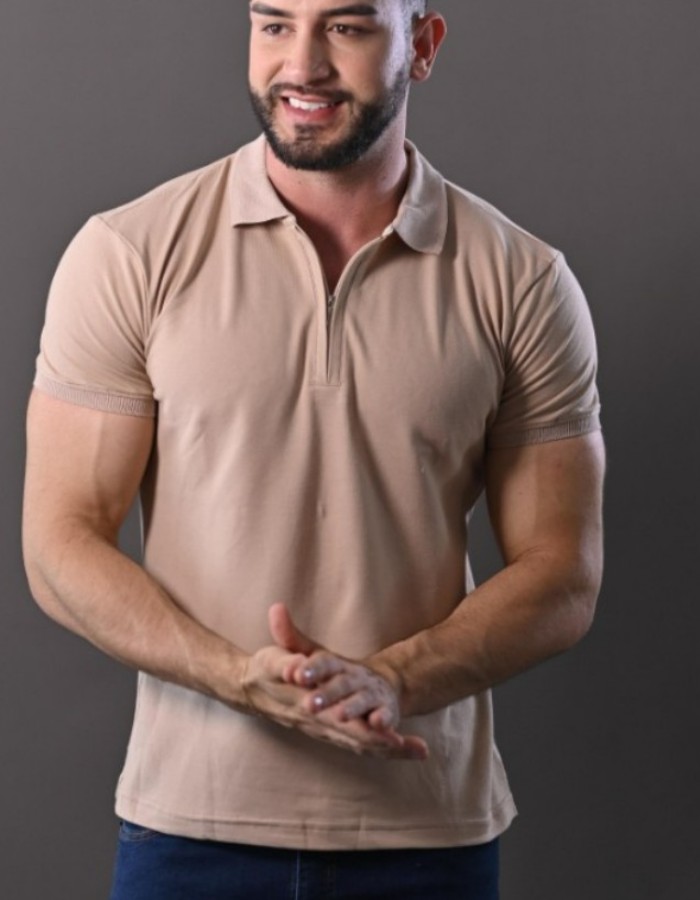 Camisa Polo Piquet (ZÍPER) (R:10- A)