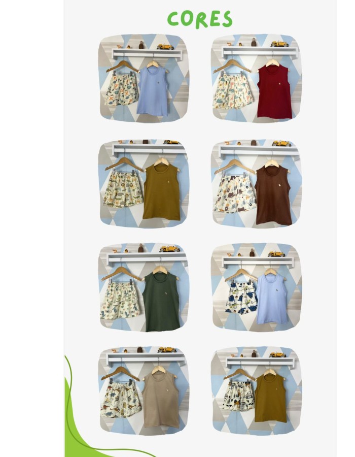 CONJUJTO INFANTIL REGATA MACHÃO TACTEL ELASTANO