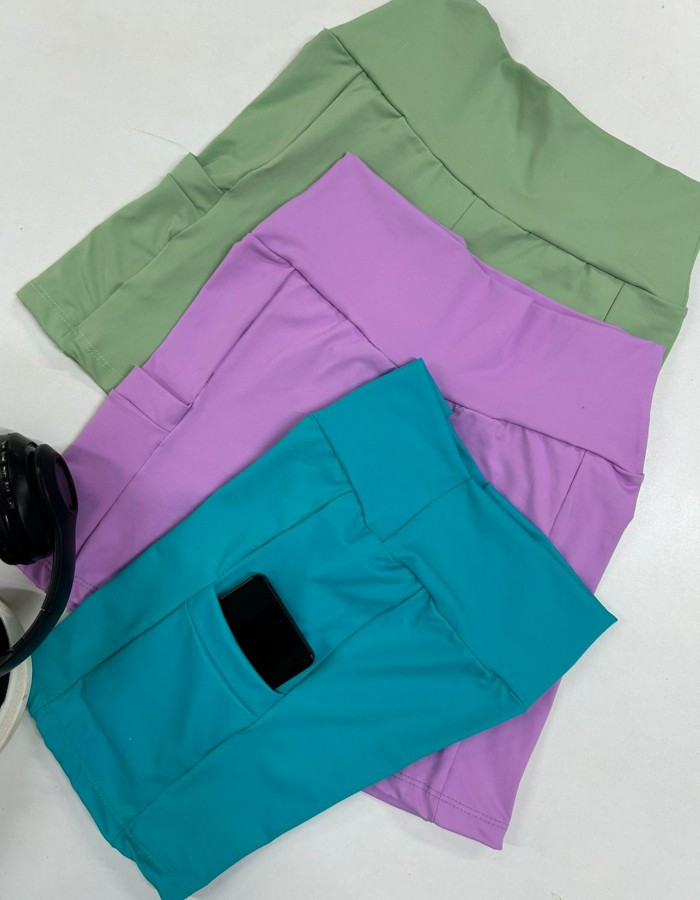SHORT COM BOLSO EM POLIAMIDA