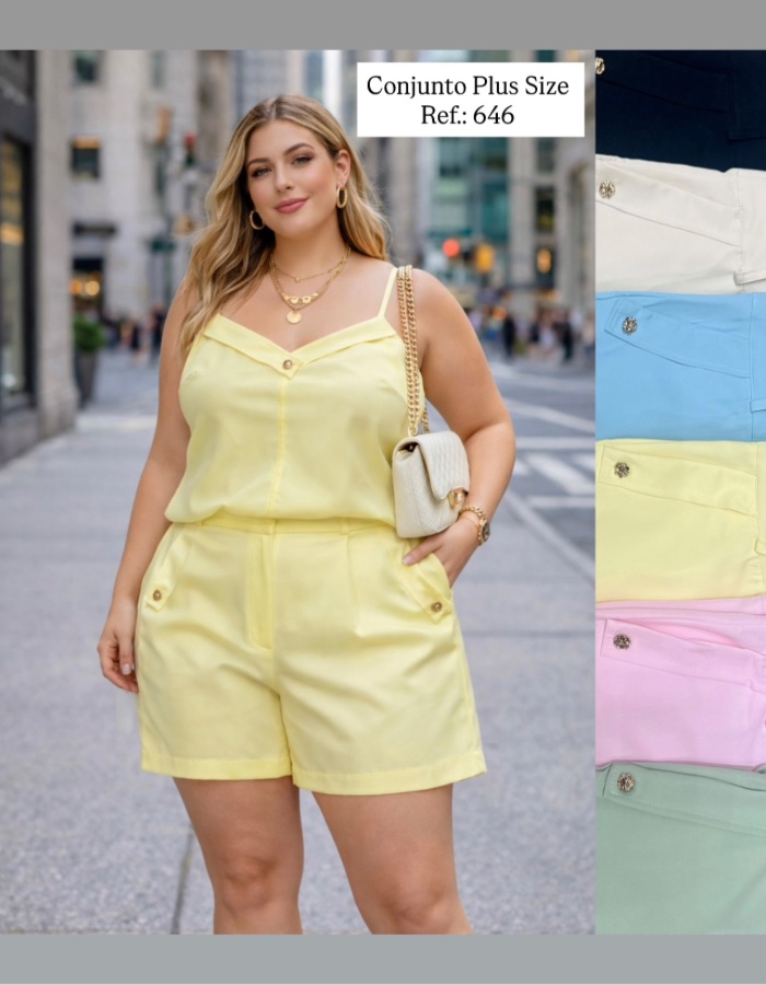 CONJUNTO PLUS SIZE RONIZE 