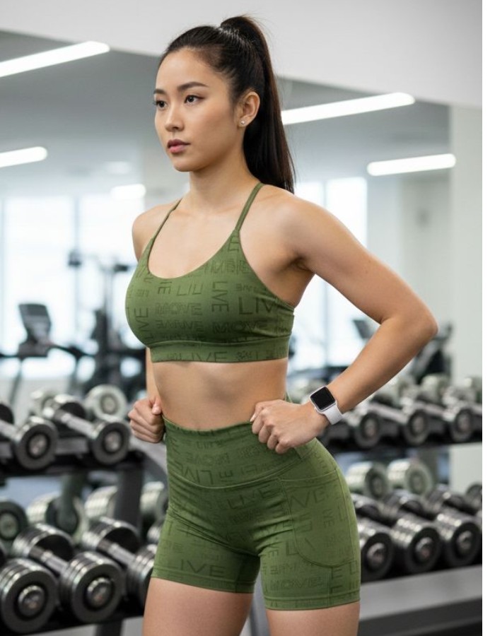 CONJUNTO DE SHORT COM BOLSO 