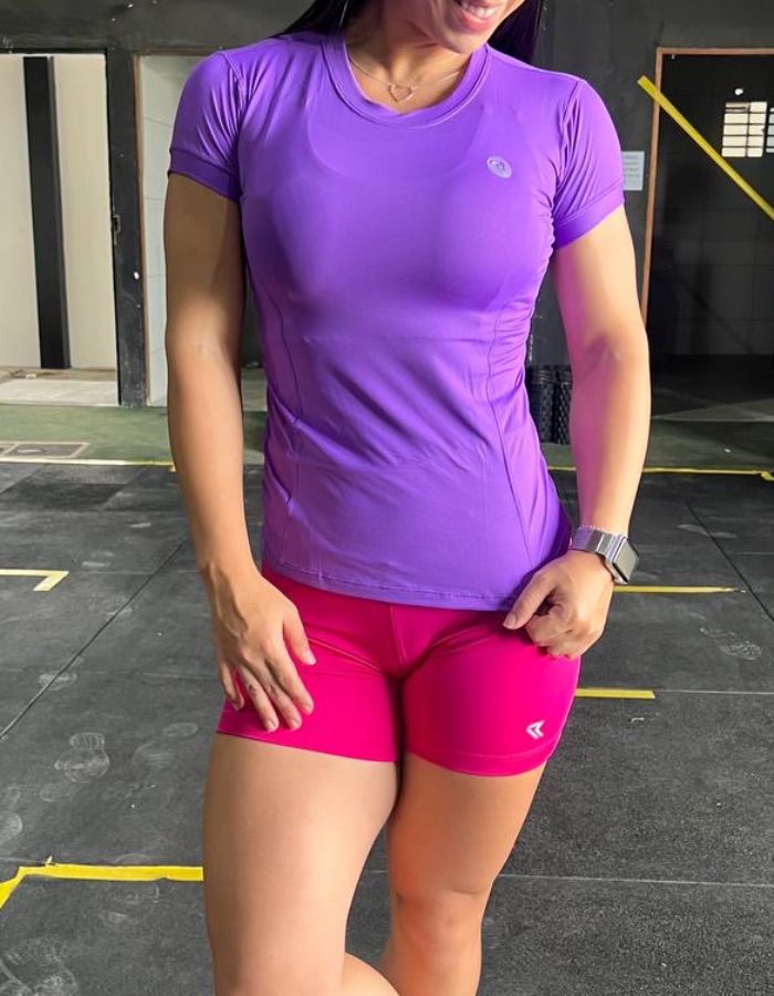 Blusa UV manga curta 