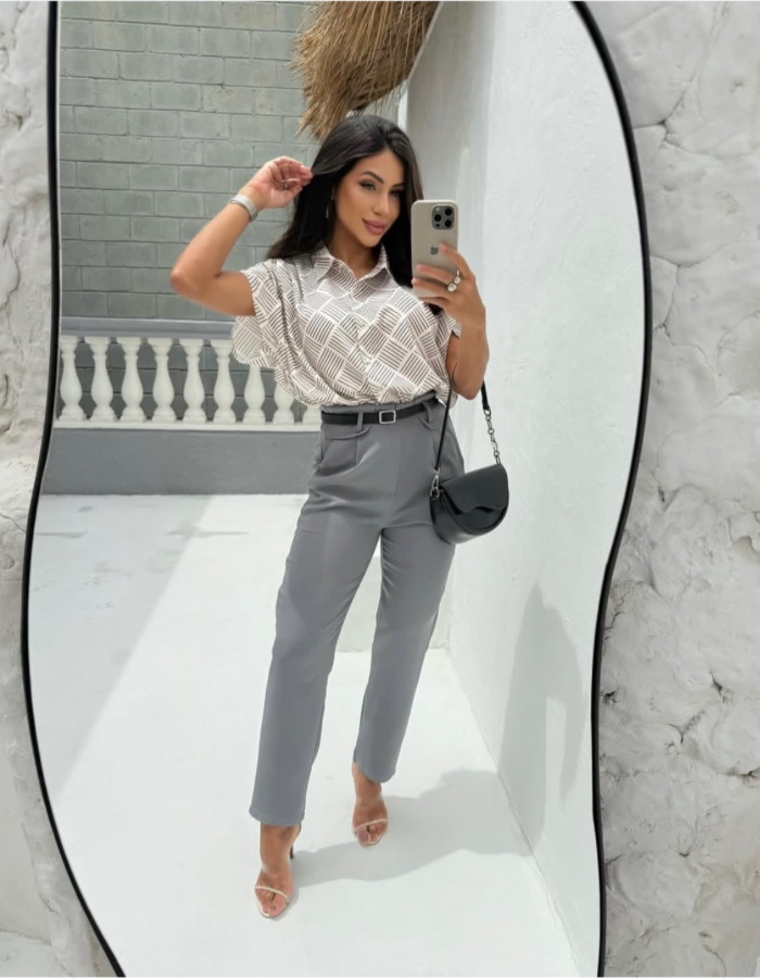 CALÇA ALFAIATARIA COM CINTO 