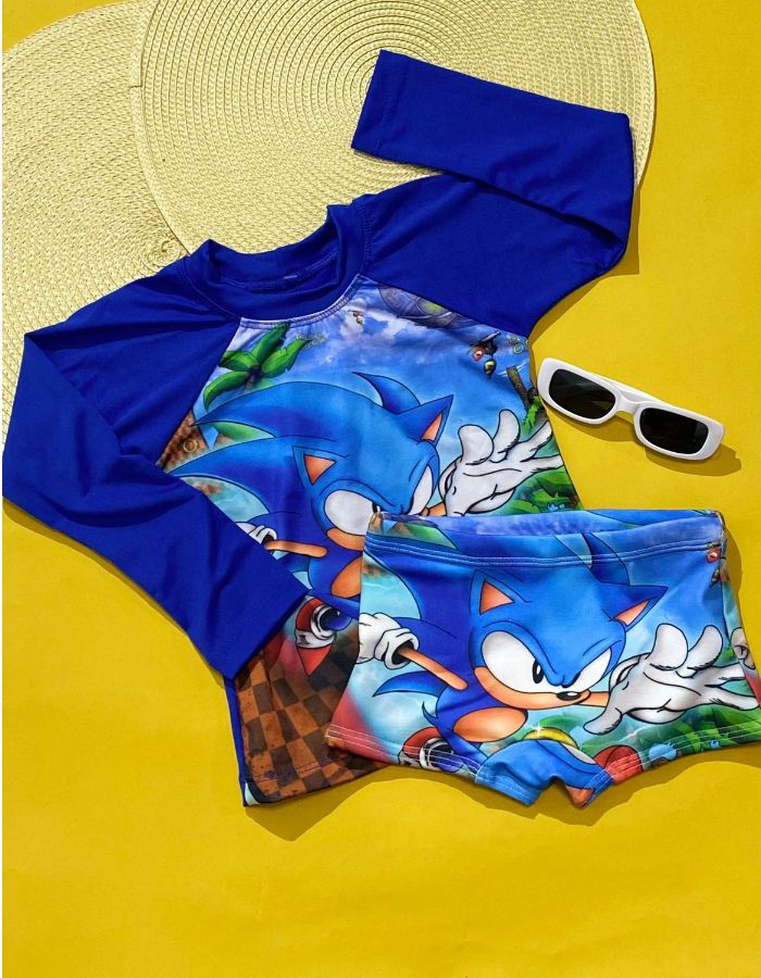 CONJUNTO SUNGA+CAMISA PROTEÇÃO UV 1-2-3