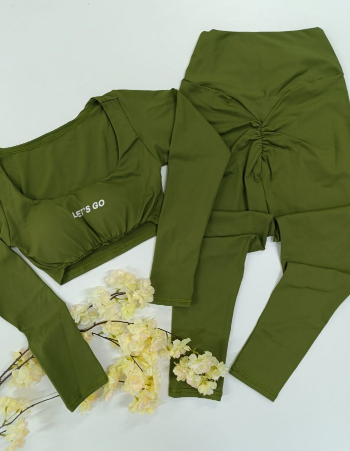 CONJUNTO CALÇA EMPINA BUMBUM TOP EMILLY