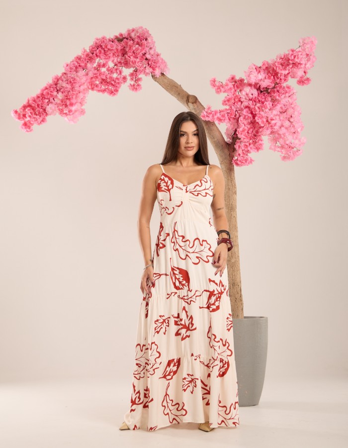 VESTIDO L. ALÇA AJUSTÁVEL (TEC. VISCOLINHO)