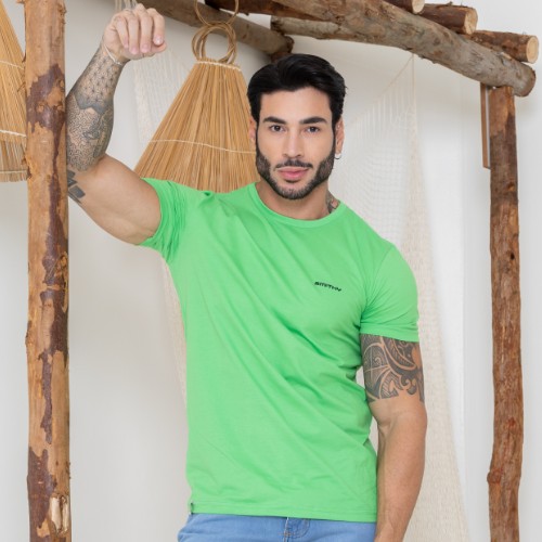 Camisa careca slin print 