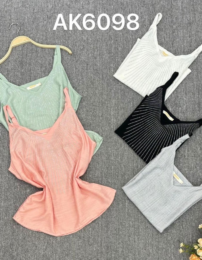 REGATA TECIDO CREPE SEDA COM BRILHO