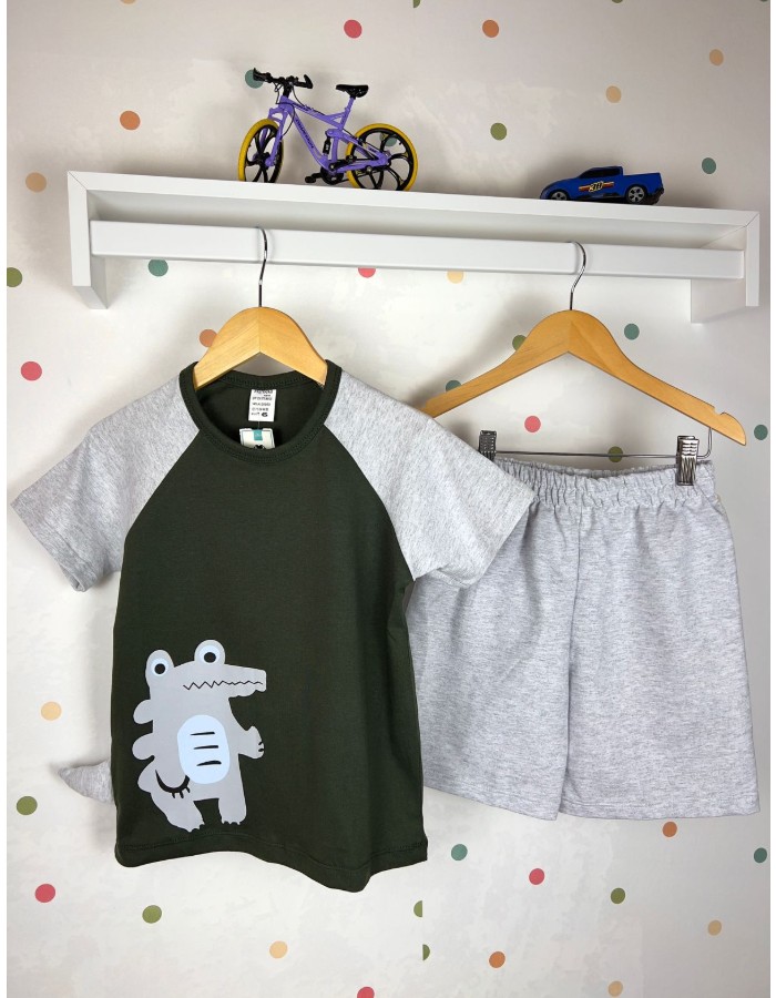 CONJUNTO COM SHORT JACARÉ