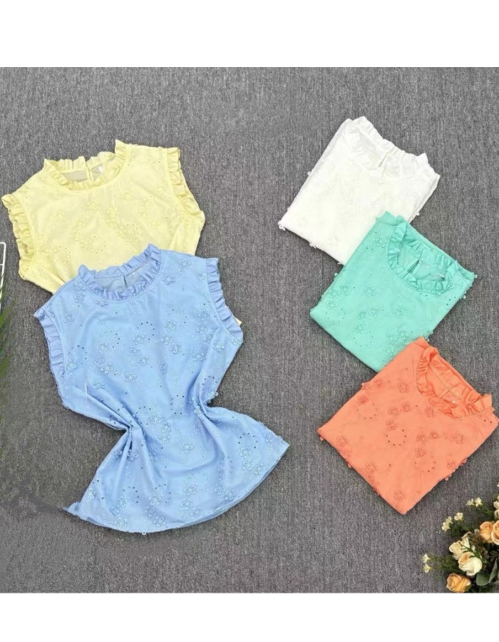 Blusa regata bordada 