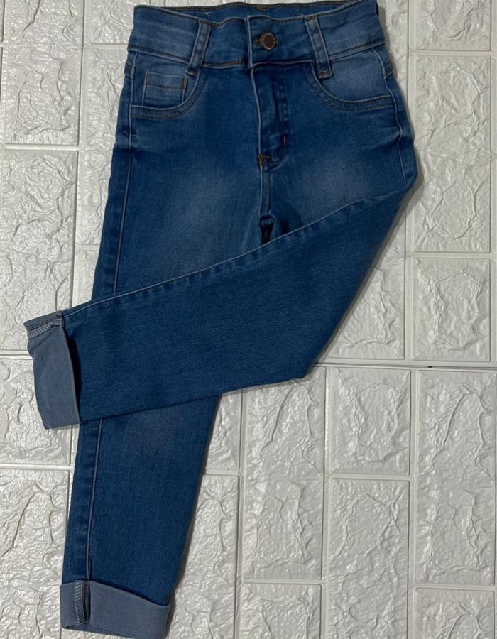 calca jeans claro c barra