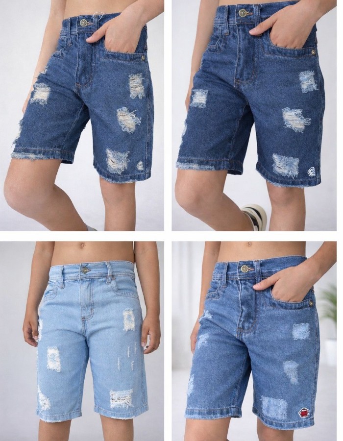 BERMUDA JEANS 100% ALGODAO 