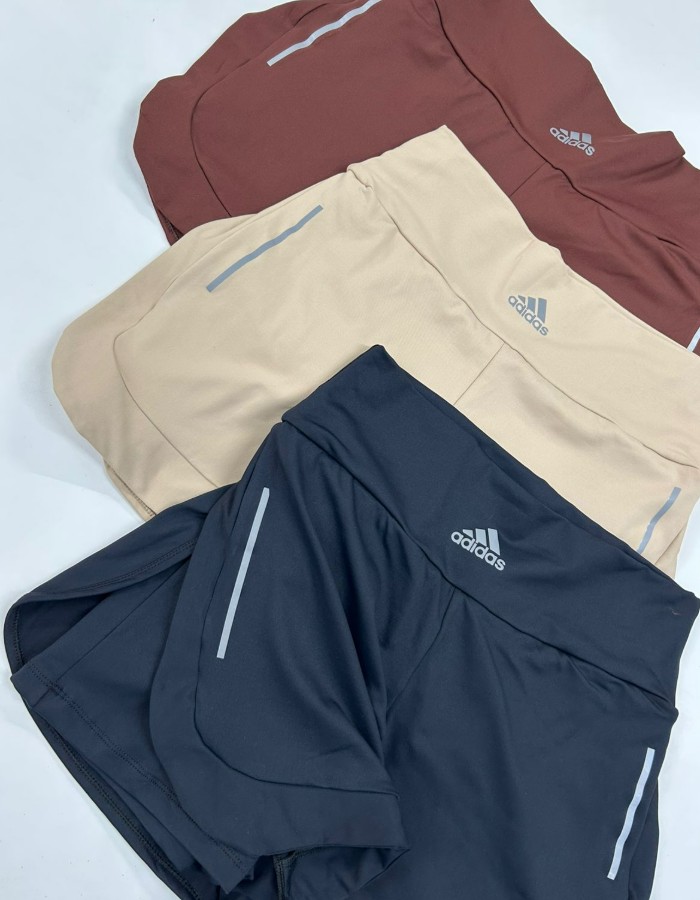 SHORT DUPLO PLUS ADIDAS EM POLIAMIDA