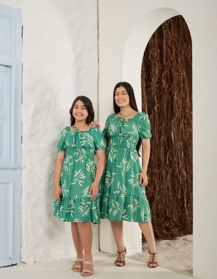 VESTIDO CURTO LASTEX NA CINTURA (TEC.VISCOLINHO)