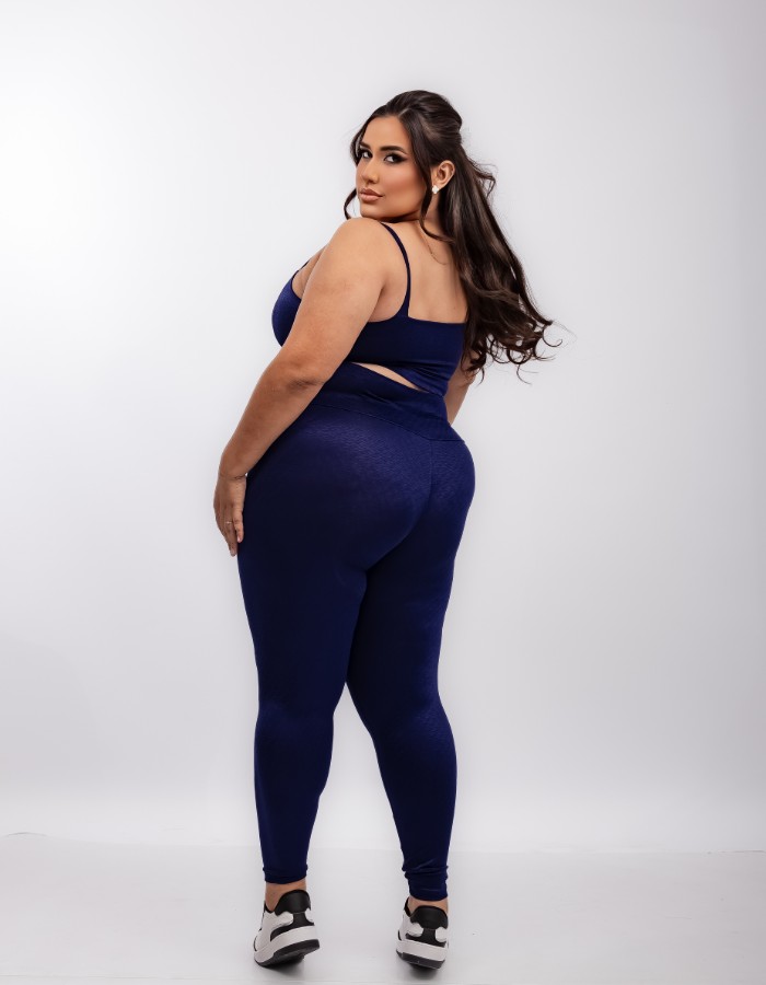 CONJUNTO CALÇA JACQUARD LUNA COM TOP DE ALÇA LARGA