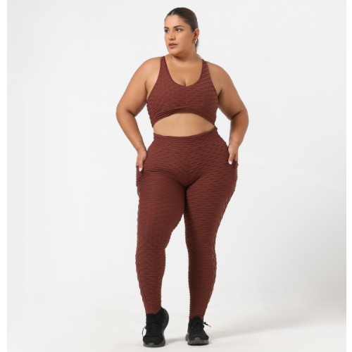 CONJUNTO CALÇA TECIDO BOLHA PLUS SIZE