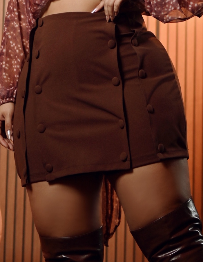 SHORT SAIA SADDLE C/ BOTOES