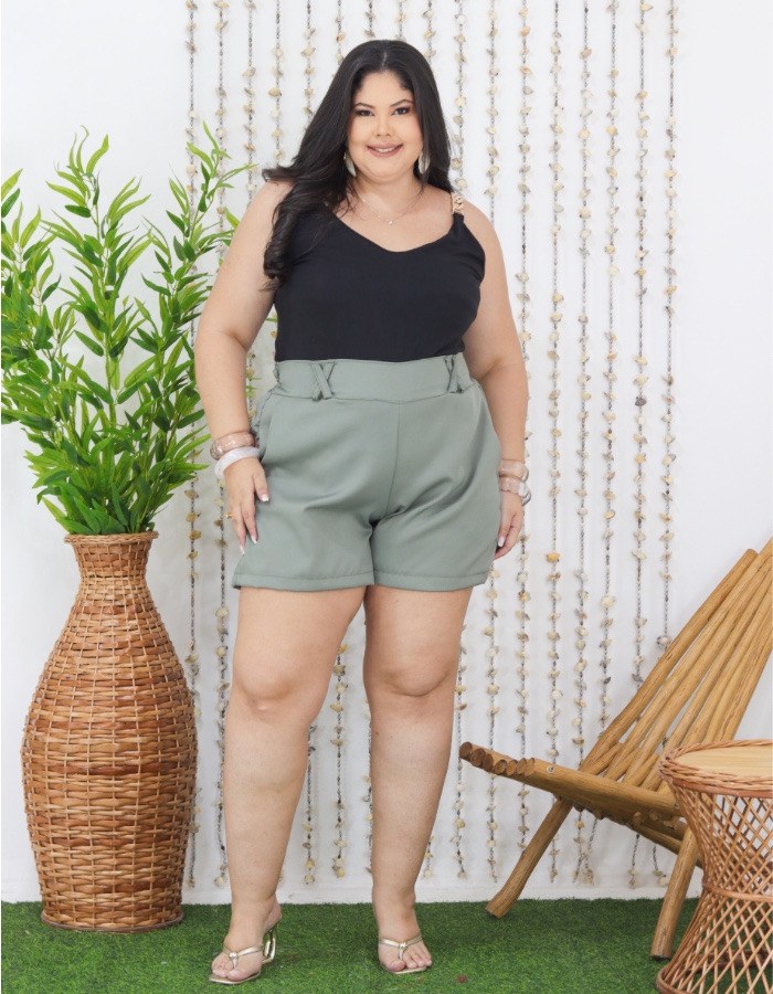 Short ALFAIATARIA riata X com zíper 