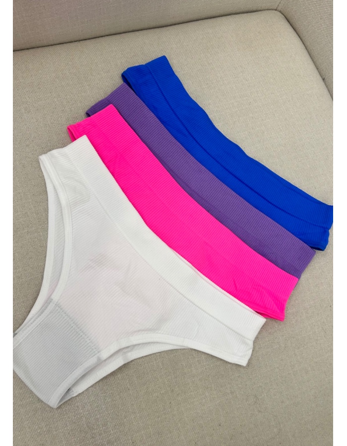 Kit de calcinha canelado 