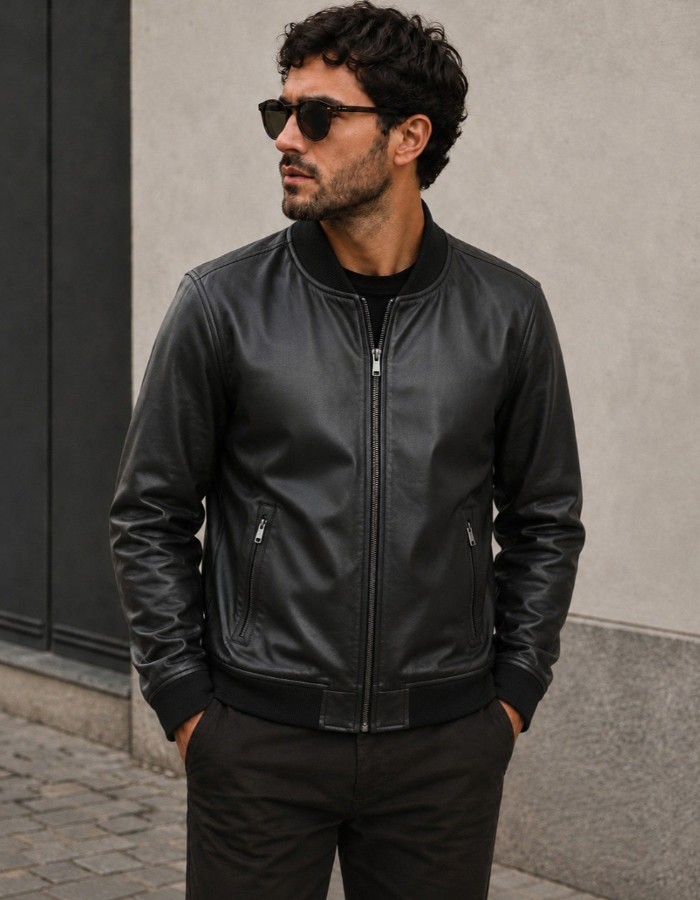 JAQUETA BOMBER PU