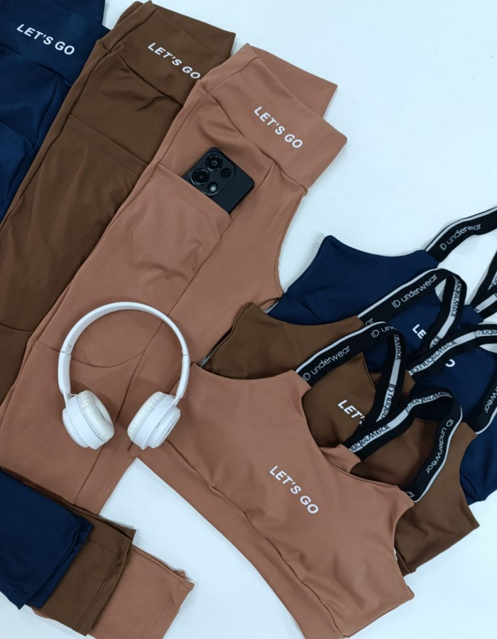 CONJUNTO CALÇA COM BOLSO PLUS EM POLIAMIDA