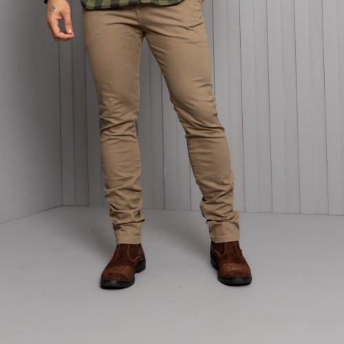 Calça alfaiataria brim 