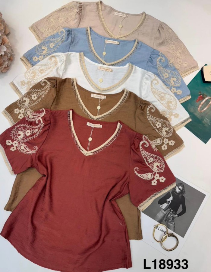 BLUSA TECIDO CREPE SEDA ACETINADO