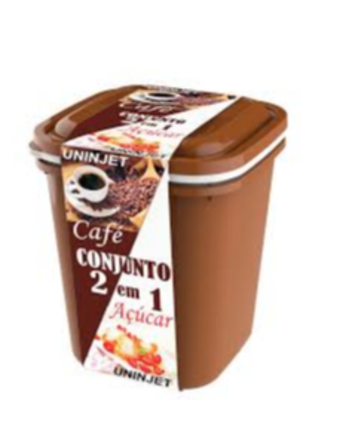 KIT 2 POTES DE CAFE PACOTE 12 CM UNIDADES