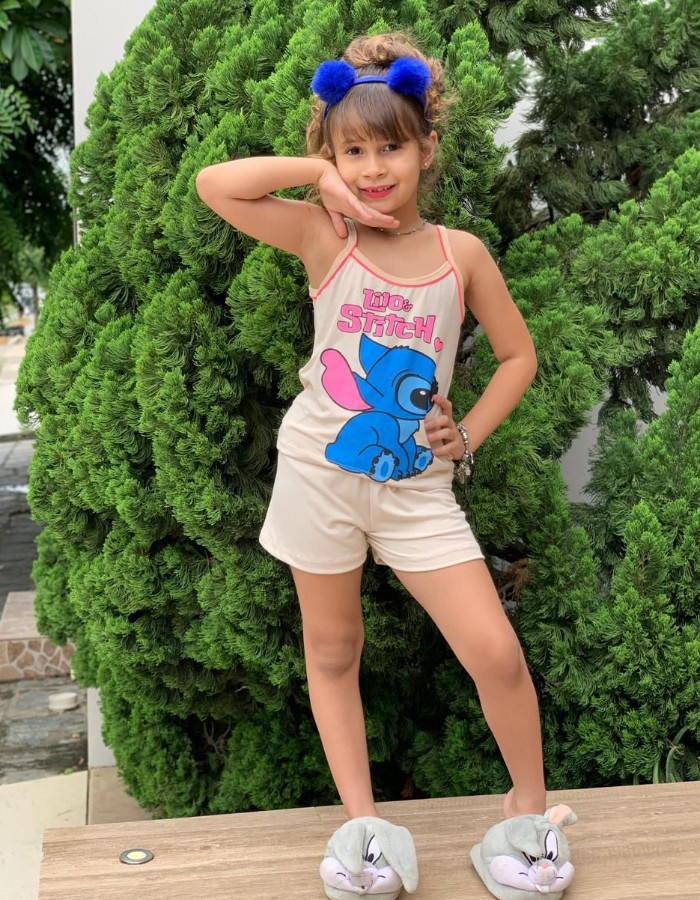 BABY DOLL INFANTIL ALÇA C ESTAMPA