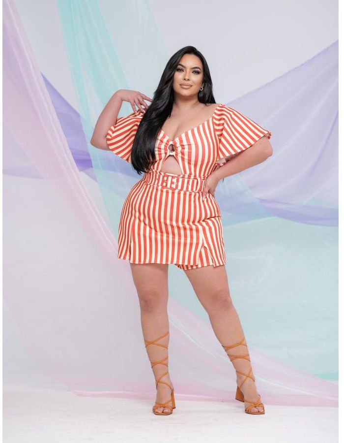 Conj. Short saia c/ cinto