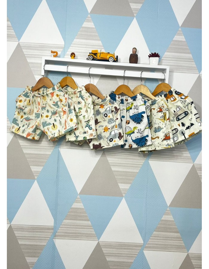 SHORT TACTEL COM ELASTANO INFANTIL