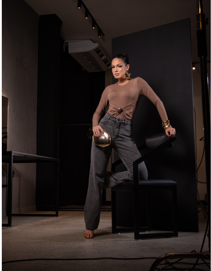 Calça wide leg vintage