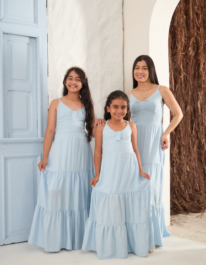 VESTIDO L. ALÇA AJUSTÁVEL (TEC. VISCOLINHO)