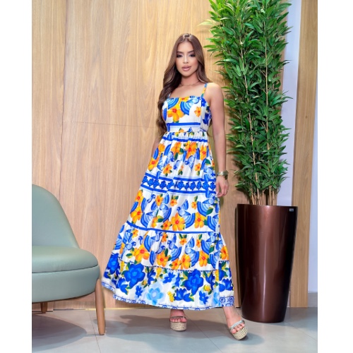 VESTIDO LONGO FARM FABY
