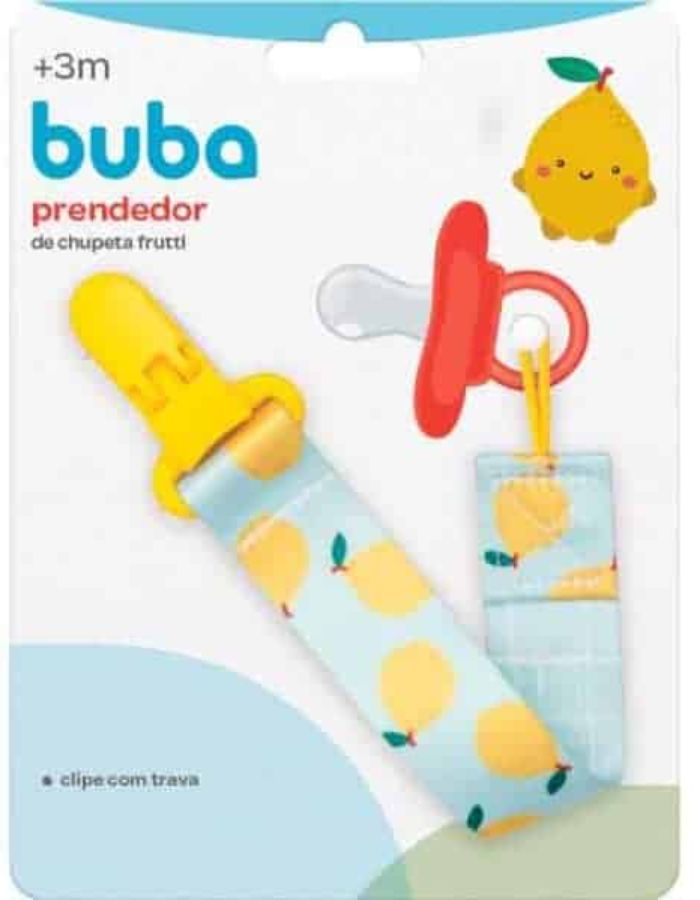 PRENDEDOR DE CHUPETA FRUTTI LIMAO 12044 BUBA