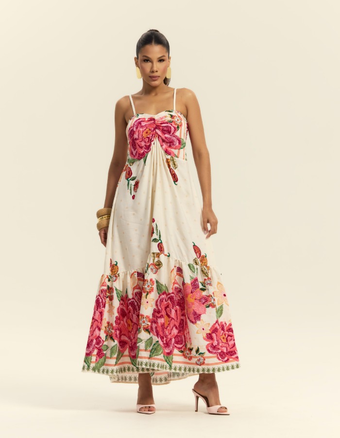 VESTIDO LONGO ESTAMPADO