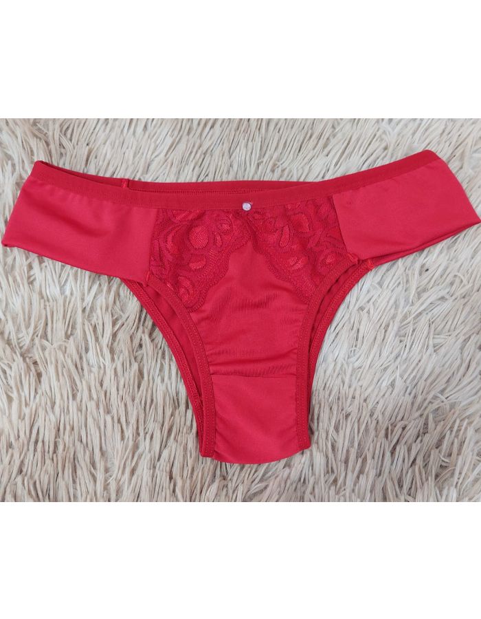 Calcinha Travetada com renda no meio 033