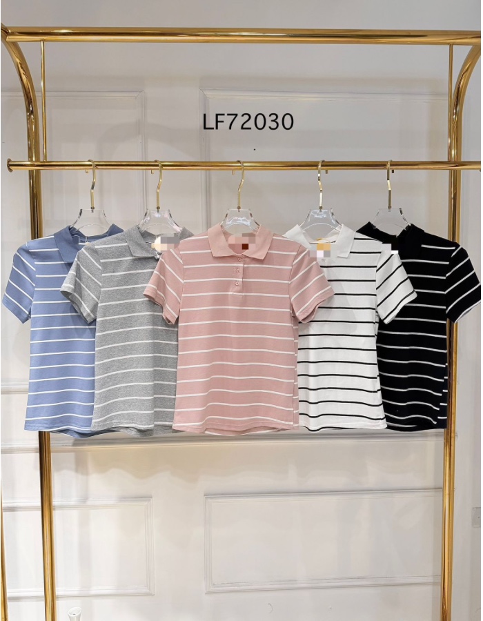 Blusa polo listras 